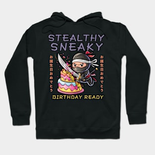 Ninja Birthday Cake Cutting Hoodie